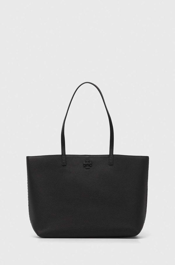 Tory Burch Kožna torba Tory Burch boja: crna