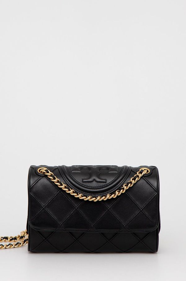 Tory Burch Kožna torba Tory Burch boja: crna