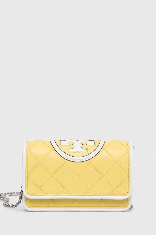 Tory Burch Kožna torba Tory Burch boja: žuta