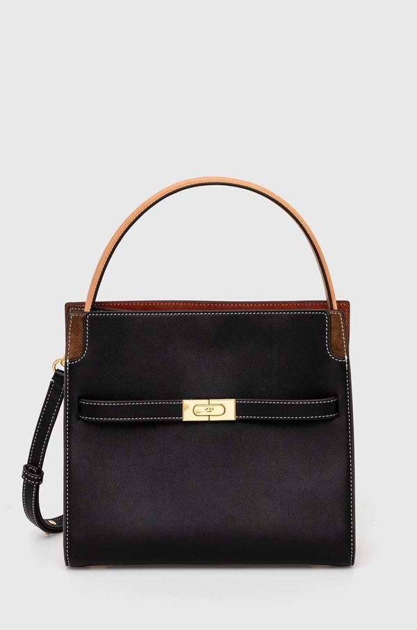 Tory Burch Kožna torba Tory Burch CN boja: crna, 61302.001