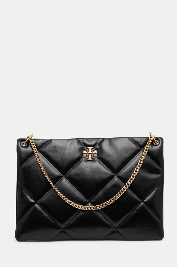 Tory Burch Kožna torba Tory Burch Kira Diamond boja: crna, 155235