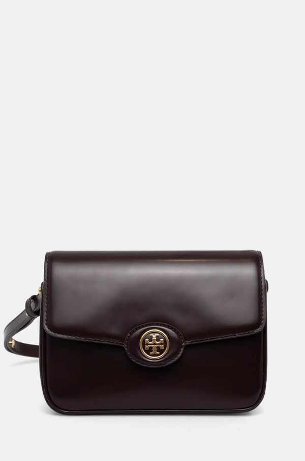 Tory Burch Kožna torba Tory Burch Robinson boja: smeđa, 161943.616