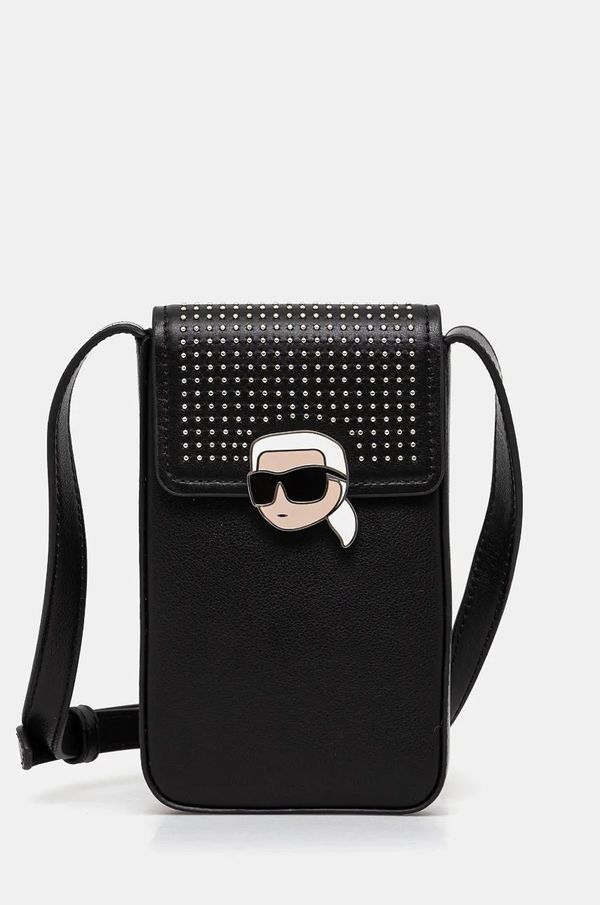 Karl Lagerfeld Kožna torbica Karl Lagerfeld boja: crna, 246W3203