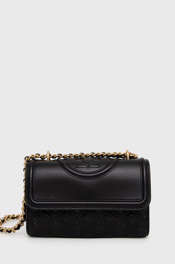 Tory Burch Kožna torbica Tory Burch boja: crna