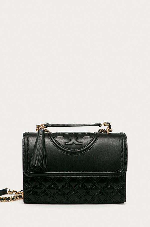 Tory Burch Kožna torbica Tory Burch boja: crna