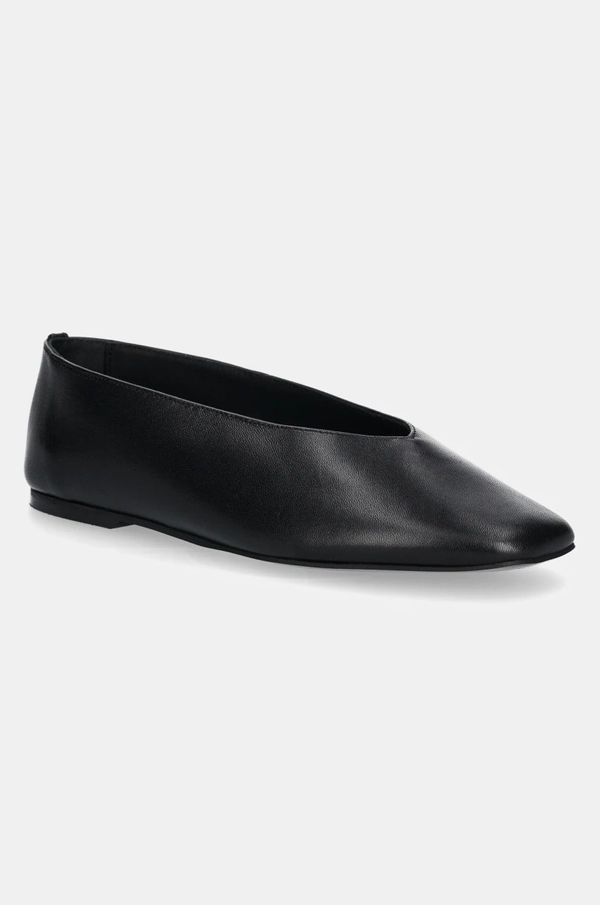 Calvin Klein Kožne balerinke Calvin Klein CLASSIC BALLERINA - LTH boja: crna, HW0HW02441