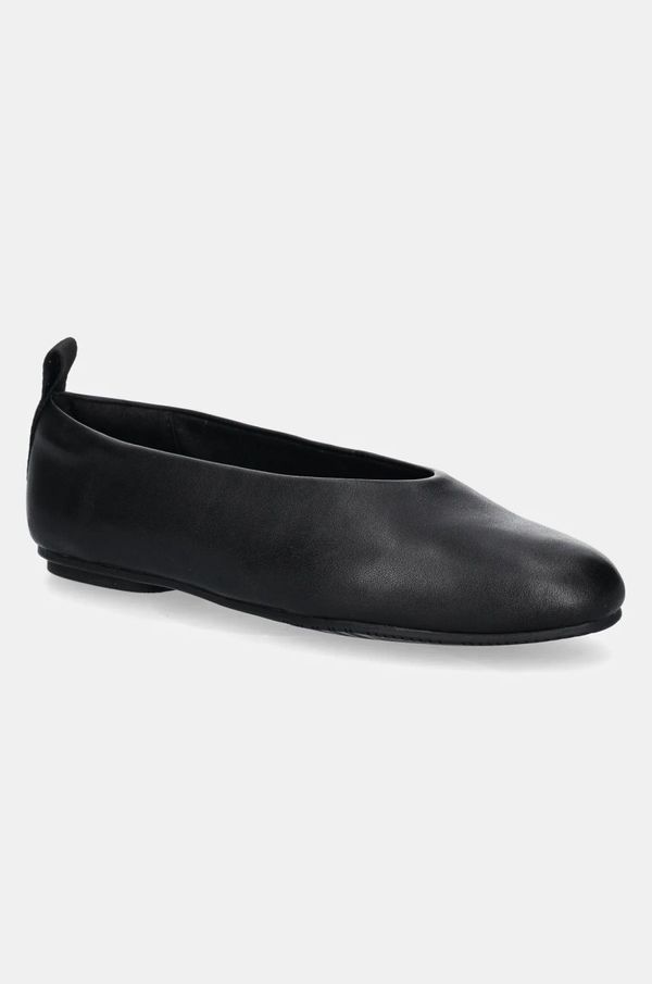 Calvin Klein Jeans Kožne balerinke Calvin Klein Jeans BALLERINA LEATHER boja: crna, YW0YW01803