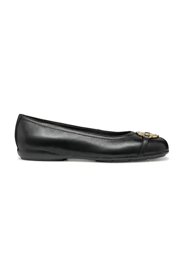 Geox Kožne balerinke Geox D ANNYTAH boja: crna, D557NB 00085 C9999