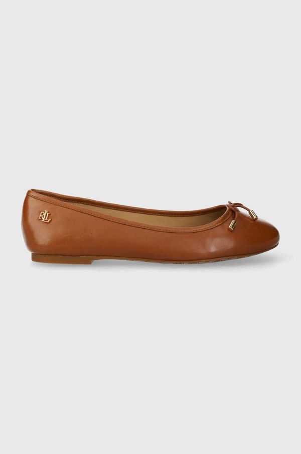 Lauren Ralph Lauren Kožne balerinke Lauren Ralph Jayna boja: smeđa, 802940603002