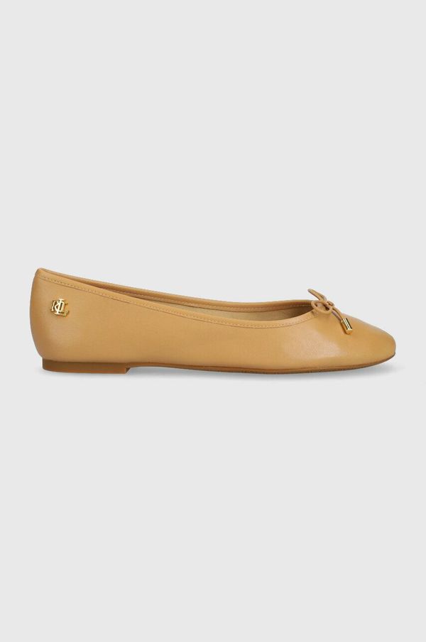 Lauren Ralph Lauren Kožne balerinke Lauren Ralph Lauren Jayna boja: bež, 802824650015