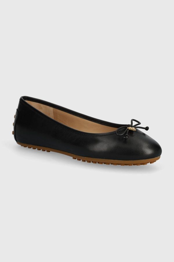 Lauren Ralph Lauren Kožne balerinke Lauren Ralph Lauren Jayna boja: crna, 802927941001