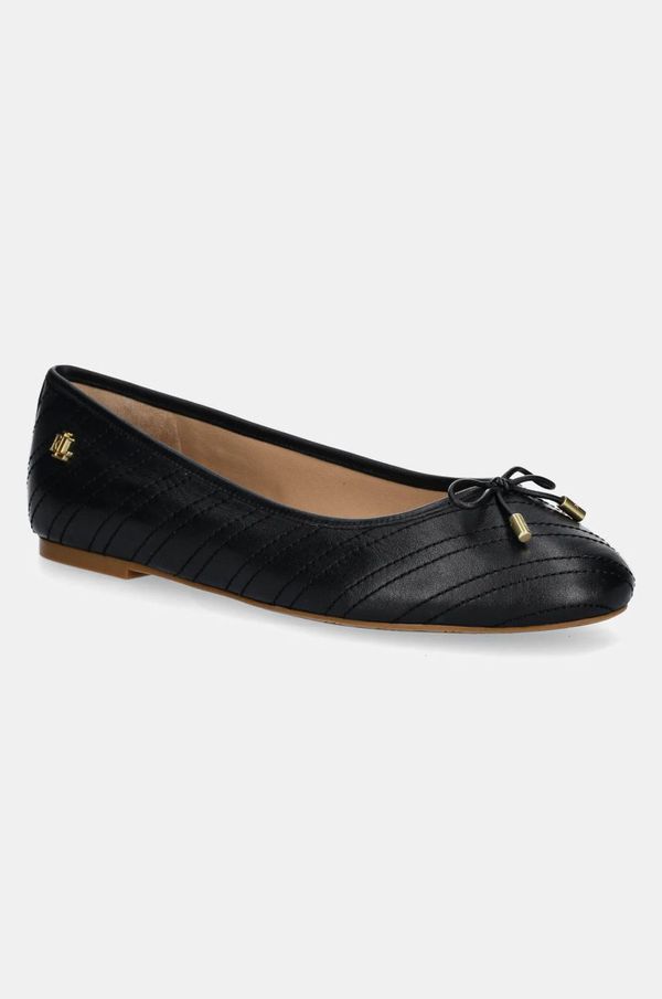 Lauren Ralph Lauren Kožne balerinke Lauren Ralph Lauren Jayna boja: crna, 802951489001