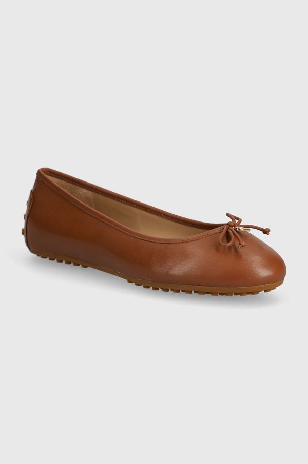 Lauren Ralph Lauren Kožne balerinke Lauren Ralph Lauren Jayna boja: smeđa, 802927941004