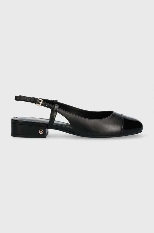 MICHAEL Michael Kors Kožne balerinke MICHAEL Michael Kors Perla boja: crna, s otvorenom petom, 40R4PLFP1L
