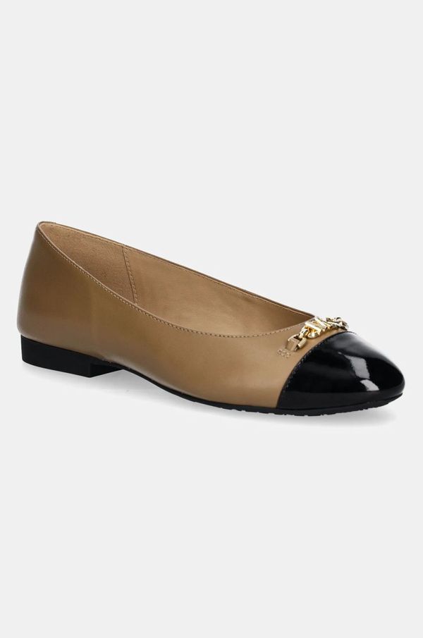 MICHAEL Michael Kors Kožne balerinke MICHAEL Michael Kors Rebecca boja: bež, 40F4RBFP1L.297