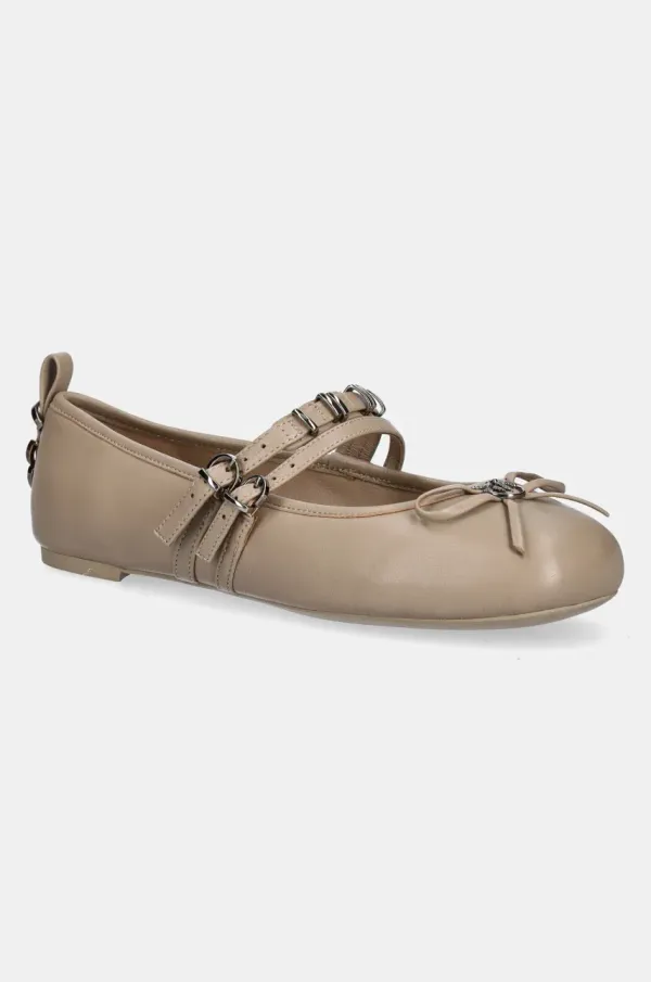 Pinko Kožne balerinke Pinko Gioia boja: bež, SD0297 P003 I35