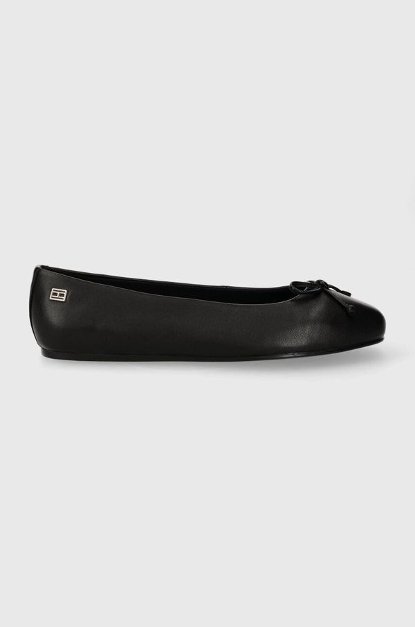 Tommy Hilfiger Kožne balerinke Tommy Hilfiger ESSENTIAL LEATHER BALLERINA boja: crna, FW0FW07768