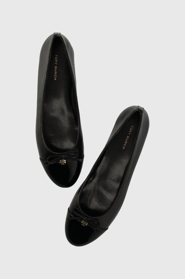 Tory Burch Kožne balerinke Tory Burch CAP-TOE BALLET boja: crna, 154511-004