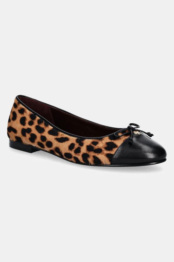 Tory Burch Kožne balerinke Tory Burch Cap-Toe Ballet boja: smeđa, 154509-201
