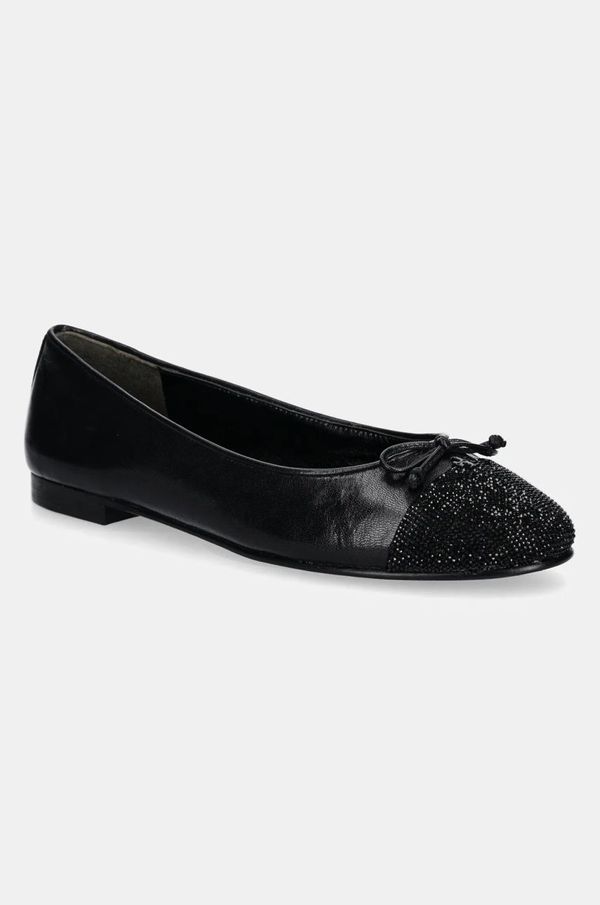 Tory Burch Kožne balerinke Tory Burch Cap-Toe Pave Ballet boja: crna, 166214-004