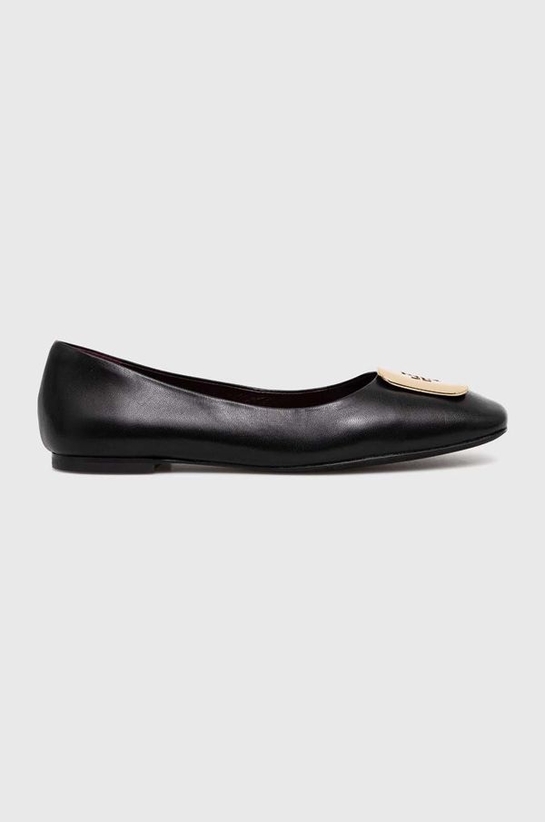 Tory Burch Kožne balerinke Tory Burch Georgia Ballet boja: crna, 154077.006