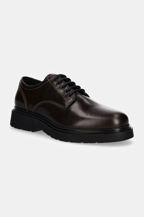Calvin Klein Kožne cipele Calvin Klein DERBY LTH za muškarce, boja: smeđa, HM0HM01574