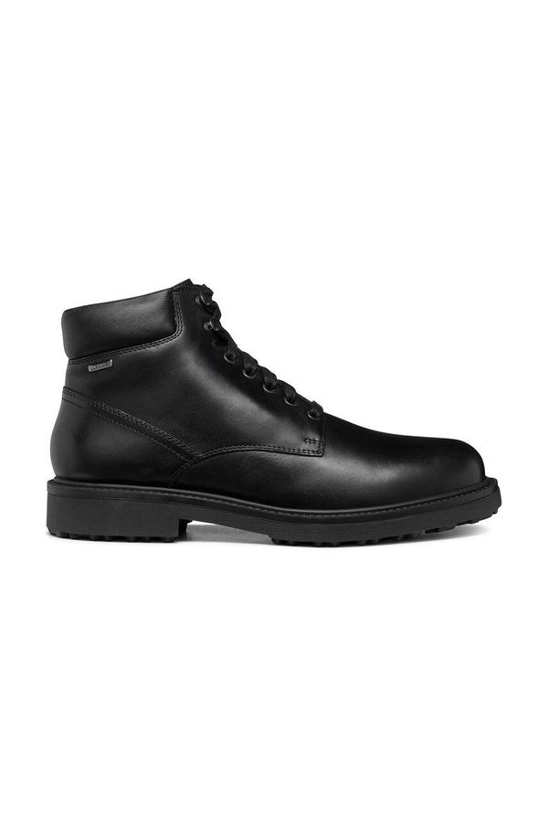 Geox Kožne cipele Geox U LAGORAI + GRIP B A za muškarce, boja: crna, U46HQA 00043 C9999