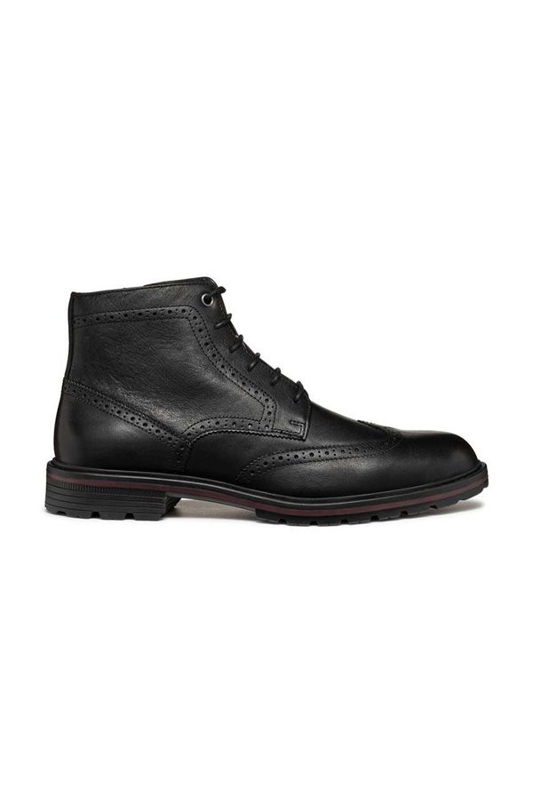 Geox Kožne cipele Geox U WALK PLEASURE C boja: crna, U46HAB 00064 C9999