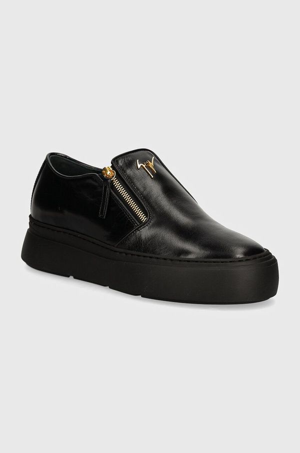 Giuseppe Zanotti Kožne cipele Giuseppe Zanotti Alec za muškarce, boja: crna, EU40010.013