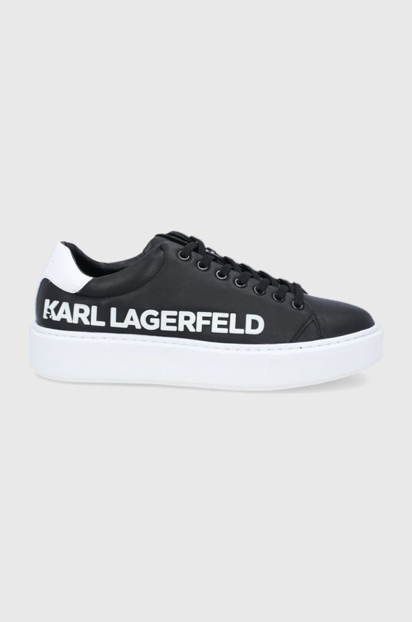 Karl Lagerfeld Kožne cipele Karl Lagerfeld Maxi Kup boja: crna