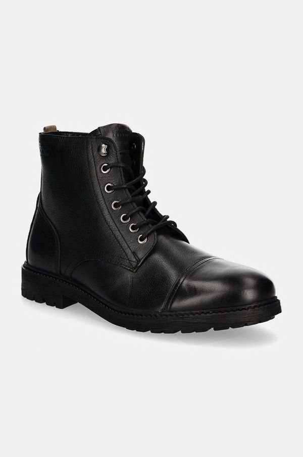 Pepe Jeans Kožne cipele Pepe Jeans PMS50245 za muškarce, boja: crna, FRED LAND