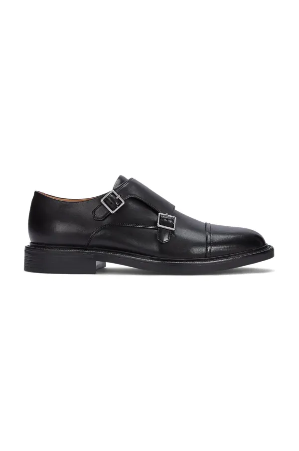 Polo Ralph Lauren Kožne cipele Polo Ralph Lauren Asher Dbl Mk za muškarce, boja: crna, 803945278001