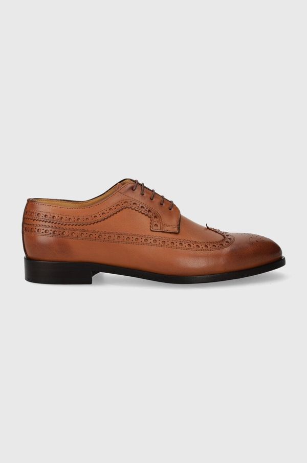 PS Paul Smith Kožne cipele PS Paul Smith Ark za muškarce, boja: smeđa