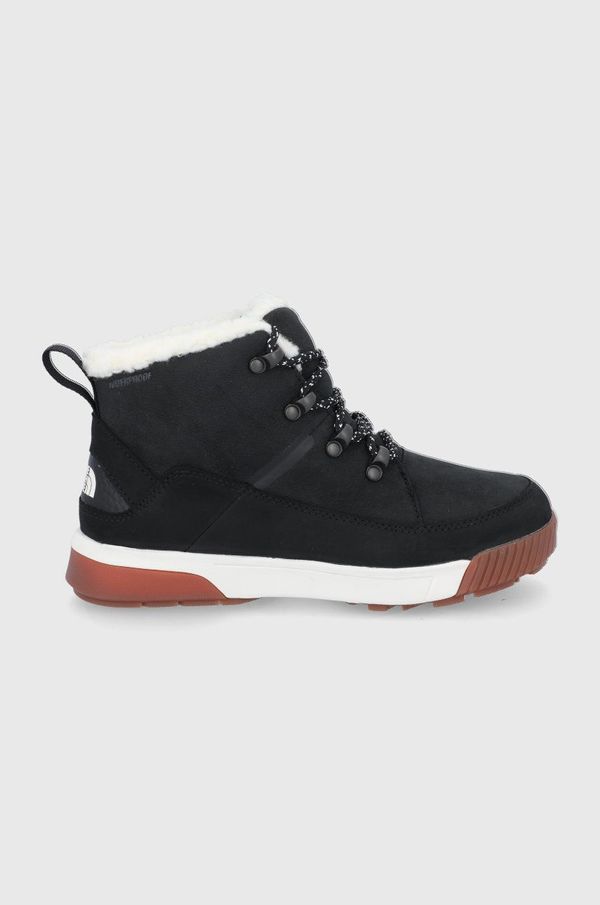 The North Face Kožne cipele The North Face W SIERRA MID LACE WP za žene, boja: crna, s polutoplom podstavom