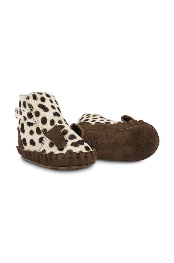 Donsje Kožne cipele za bebe Donsje Kapi Exclusive Booties Dalmatian boja: smeđa, 1028120