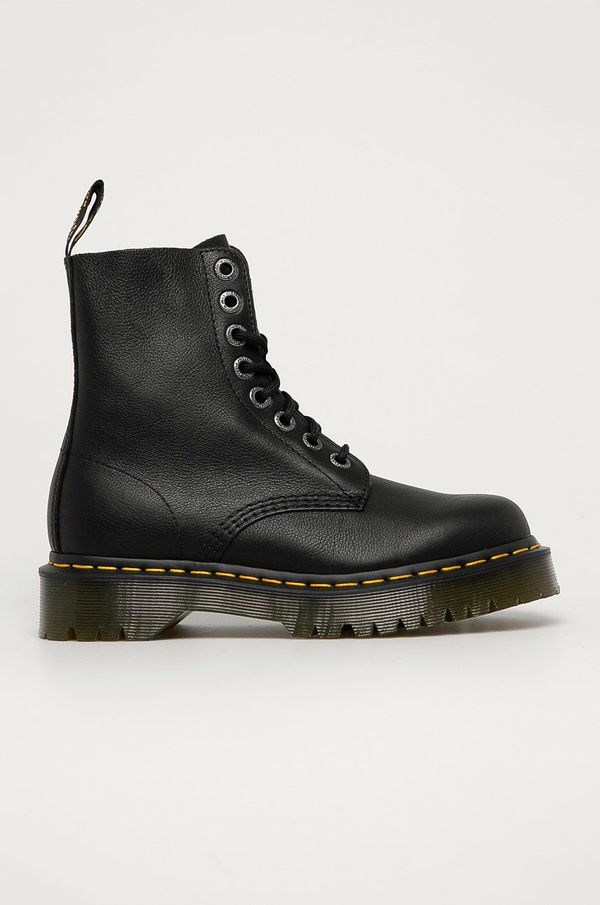 Dr. Martens Kožne čizme Dr. Martens 1460 Pascal Bex Pisa za žene, boja: crna, ravni potplat