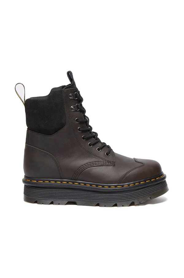 Dr. Martens Kožne čizme Dr. Martens Zebzag 8 Tie boja: smeđa, s platformom, sa srednje toplom podstavom, DM32116733