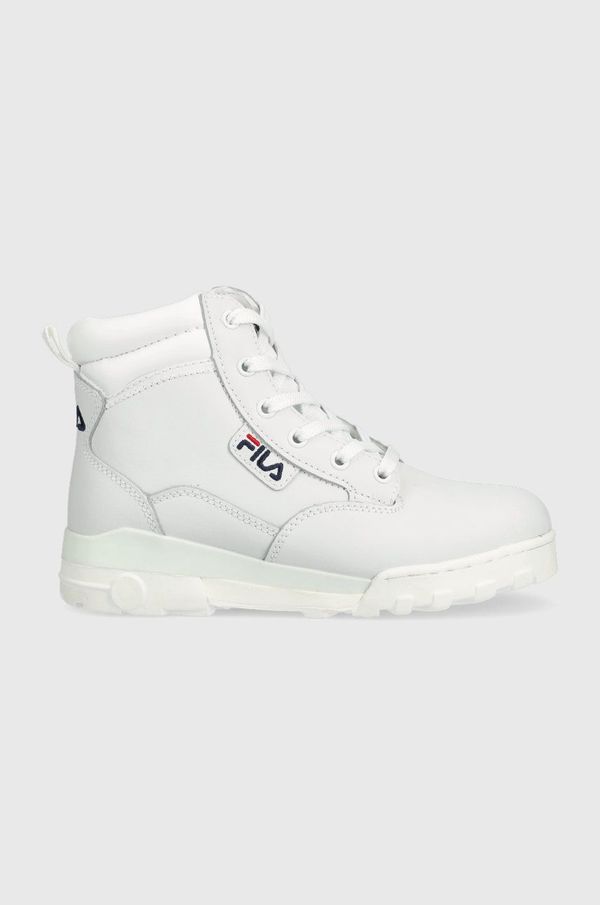 Fila Kožne čizme Fila Grunge Ii L boja: bijela, s platformom