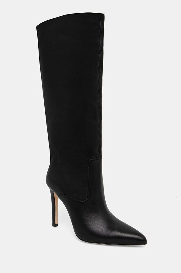 Marciano Guess Kožne čizme Marciano Guess TUB SHAFT BOOT za žene, boja: crna, s tankom potpeticom, 4BGZ29 7103A