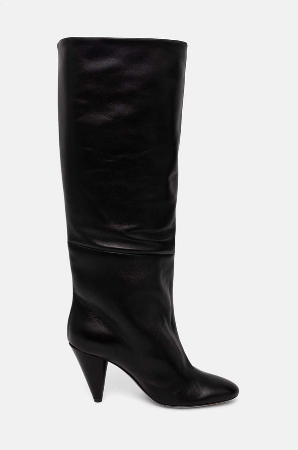Proenza Schouler Kožne čizme Proenza Schouler Cone za žene, boja: crna, s debelom potpeticom, PS43031A