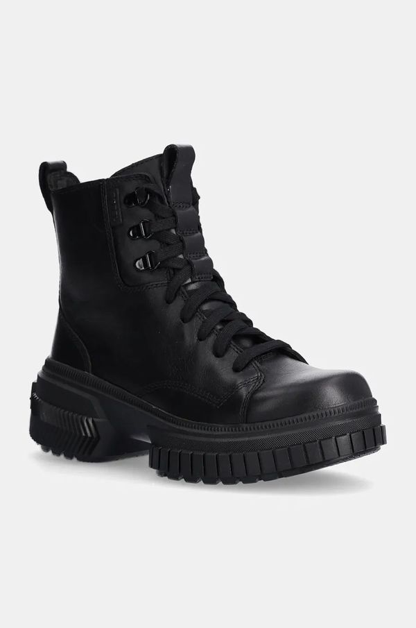 Sorel Kožne čizme Sorel ONA AVE BOOT LACE WP za žene, boja: crna, ravni potplat, 2102151010