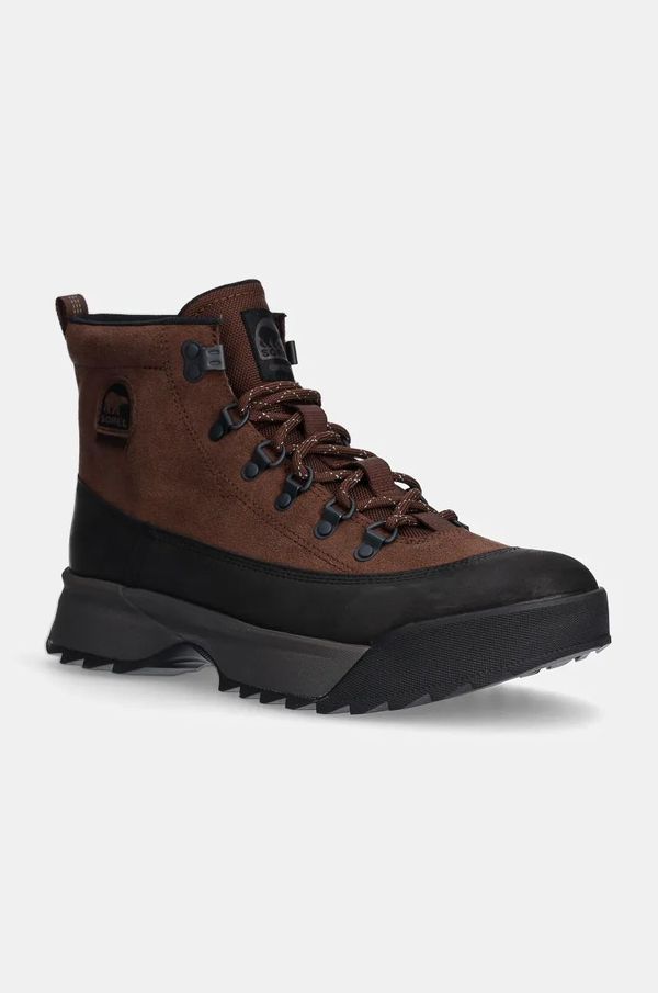 Sorel Kožne čizme Sorel SCOUT 87 PRO BOOT PLUS W za muškarce, boja: smeđa, 2084861256