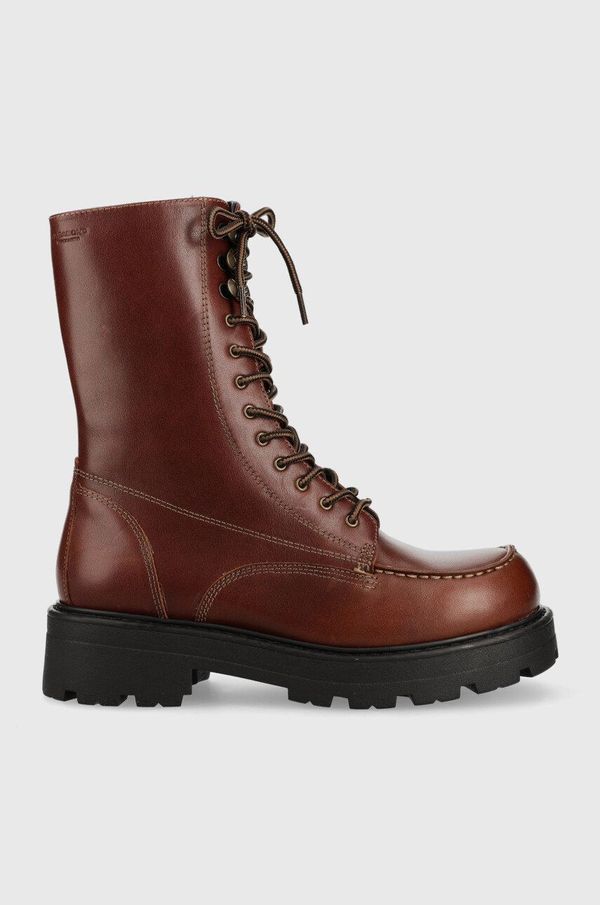Vagabond Shoemakers Kožne čizme Vagabond Shoemakers Cosmo 2.0 za žene, boja: bordo, ravna potpetica
