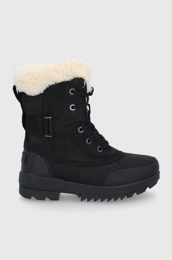Sorel Kožne čizme za snijeg Sorel Torino Parc II Boot WP boja: crna