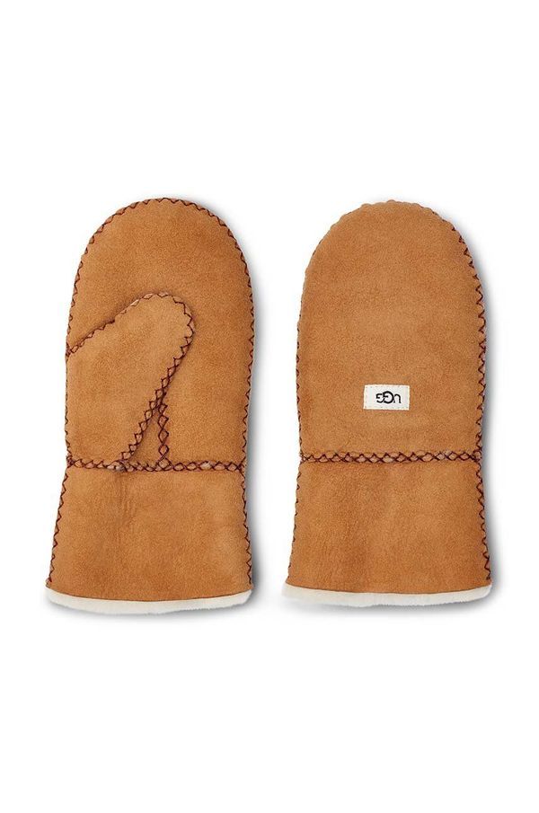 Ugg Kožne dječje rukavice UGG boja: bež