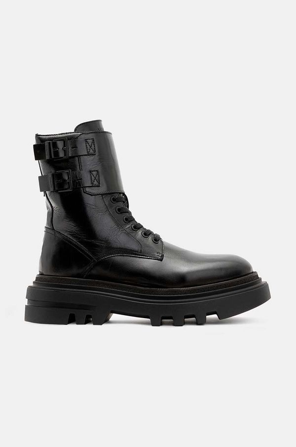 AllSaints Kožne gležnjače AllSaints Zoe Boot za žene, boja: crna, ravni potplat, W064FB