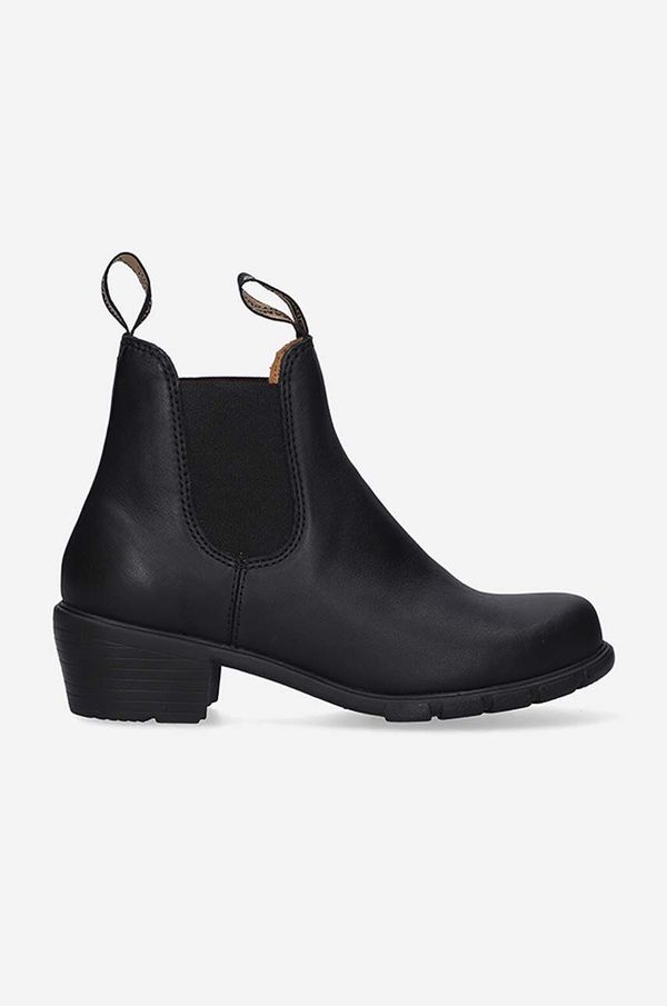 Blundstone Kožne gležnjače Blundstone 1671 BLACK za žene, boja: crna, s debelom potpeticom
