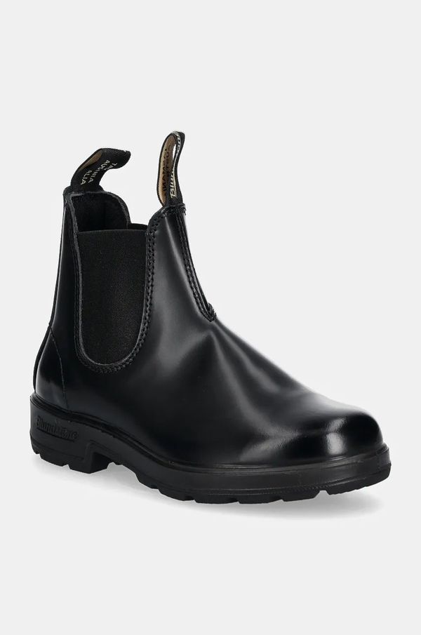 Blundstone Kožne gležnjače Blundstone za žene, boja: crna, ravni potplat, 2414
