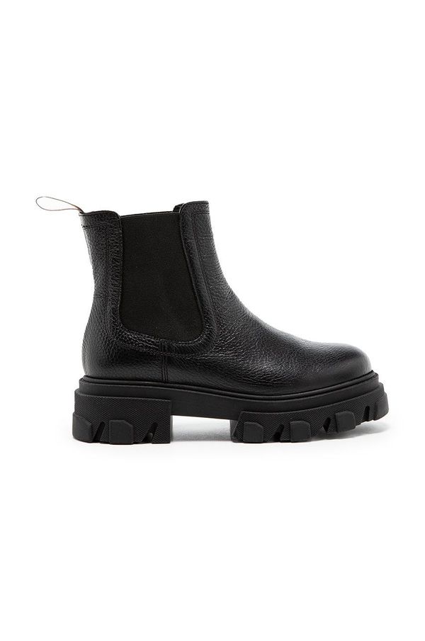 Charles Footwear Kožne gležnjače Charles Footwear za žene, boja: crna, s platformom