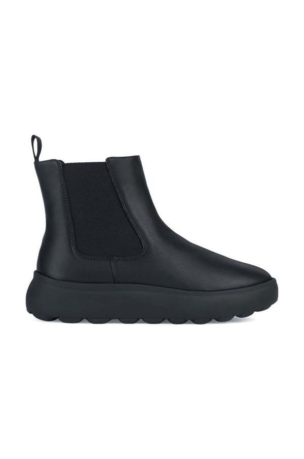 Geox Kožne gležnjače Geox D SPHERICA EC4.1 A boja: crna, D36TCA 00085 C9999
